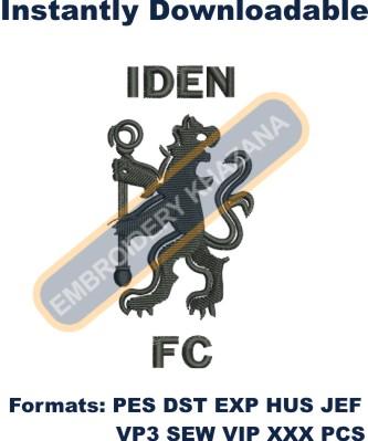 Iden Footbal Club Crests Embroidery Design