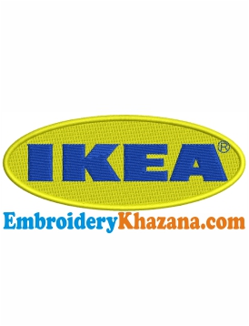 Ikea Logo Embroidery Design
