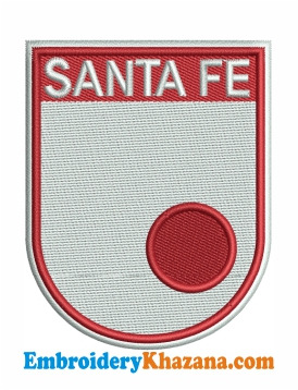 Independiente Santa Fe Logo Embroidery Design