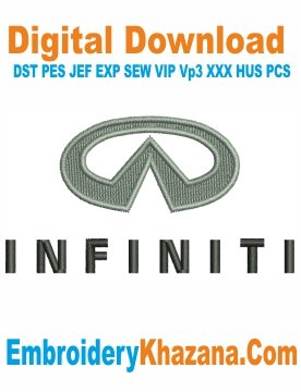 Infiniti Motor Car Logo Embroidery Design