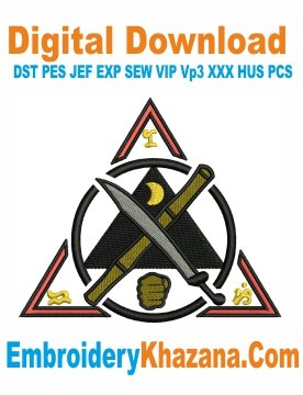 Inosanto Kali Logo Embroidery Design