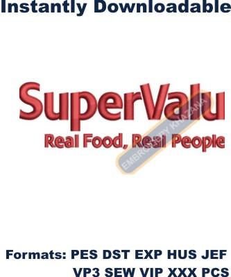 Supervalu Logo Embroidery Design