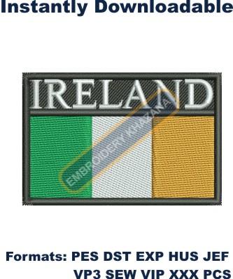 Ireland Flag Embroidery Design