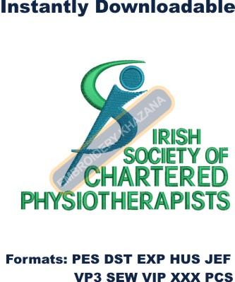 Irish Society of Chartered Physiotherapists Embroidery Design