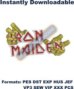 Iron Maiden embroidery design
