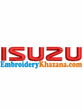 Isuzu Logo Embroidery Design