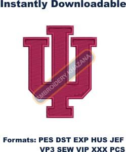 Iu Indiana University Embroidery Design