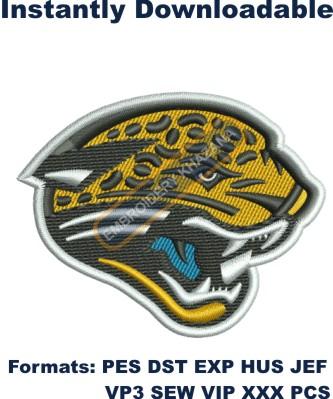 Jacksonville Jaguars Logo Embroidery Design