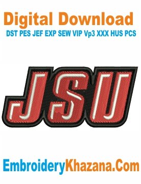 Jacksonville State University Embroidery Design