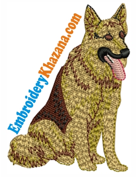 Jarman Safed Dog Embroidery Design