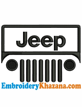 Jeep Grill Embroidery Design