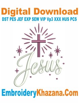 Jesus Cross Embroidery Files