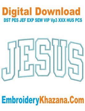 Jesus Embroidery Design