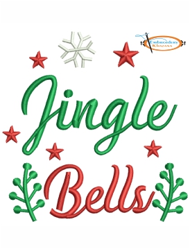 Jingle Bells Embroidery Design