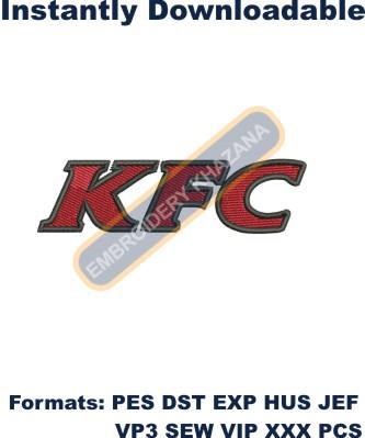 KFC Letters embroidery design