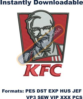 KFC Logo Machine embroidery design