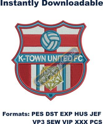 K Town United Fc Embroidery Design