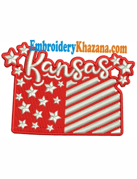 Kansas Embroidery Design