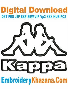 Kappa Logo Embroidery Design