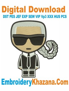 Karl Lagerfeld Logo Embroidery Designs