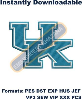 Kentucky Wildcats Logo Embroidery Design