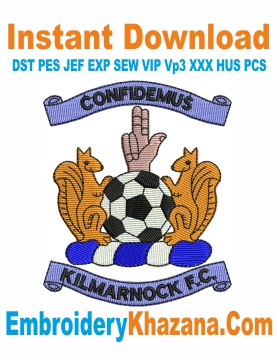 Kilmarnock Fc Logo Embroidery Design