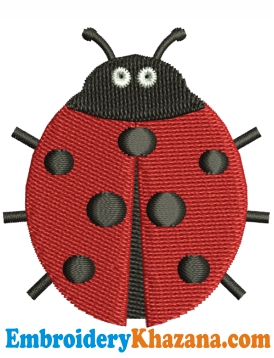 Ladybug Logo Embroidery Design