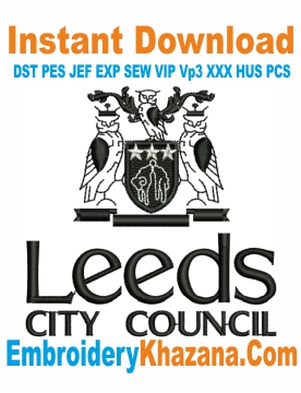 Leeds City Council Embroidery Design