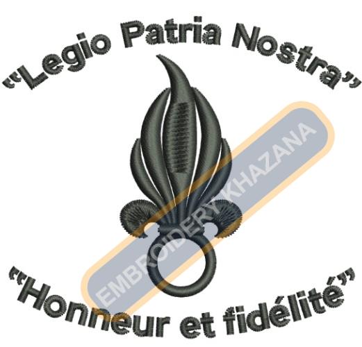 Legio Petria Nostra Badge Embroidery Design