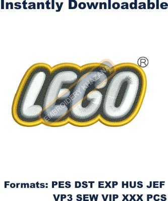 Lego Logo Embroidery Design