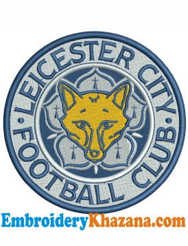 Leicester City Football Club Embroidery Design