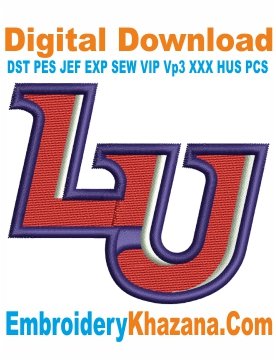 Liberty Flames LU Embroidery Design