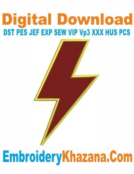 Lightning Strike Machine Embroidery Designs