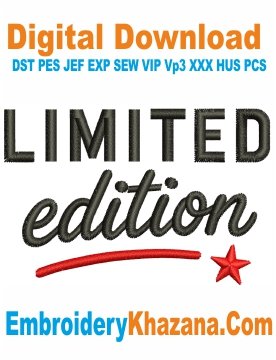 Limited Edition Embroidery Designs