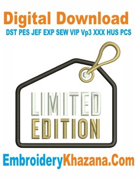 Limited Edition Embroidery Design