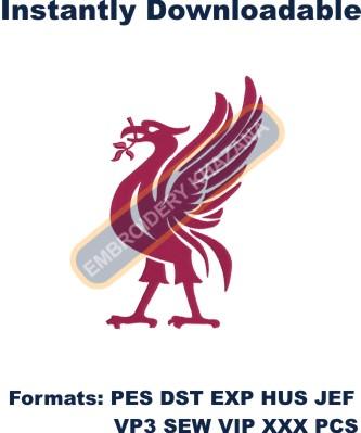 Liverpool Fc Bird embroidery design
