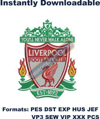 Liverpool Football Club Embroidery Design