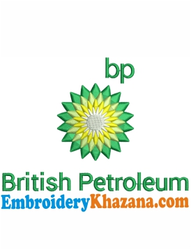 BP British Petroleum Logo Embroidery Design