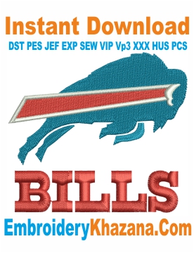 Buffalo Bills Logo Embroidery Design