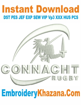 Connacht Logo Embroidery Design