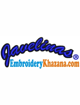 Texas A And M Kingsville Javelinas Embroidery Design
