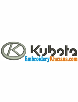 Kubota Corporation Logo Embroidery Design