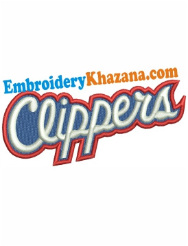 Logo Los Angeles Clippers Embroidery Design
