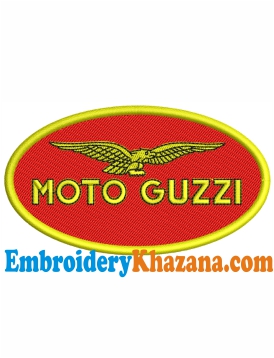 Logo Moto Guzzi Embroidery Design