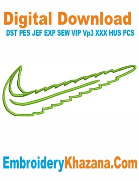 Logo Nike Swoosh Embroidery Design