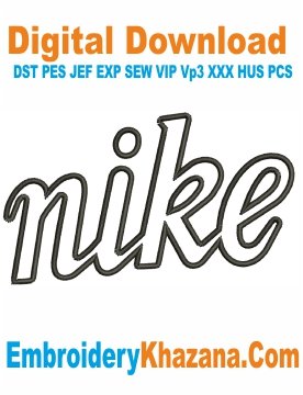 Nike Outline Logo Embroidery Designs