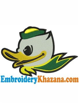 Oregon Ducks Embroidery Design