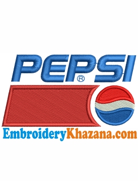 Pepsi Logo Embroidery Design