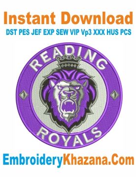 Reading Royals Embroidery Design