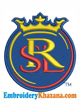 Real Salt Lake Logo Embroidery Design